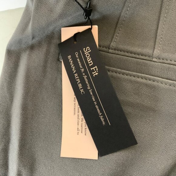 Banana Republic Sloan Petite Slim Ankle Pants 6P Gray Stretch Career NEW - Picture 6 of 9
